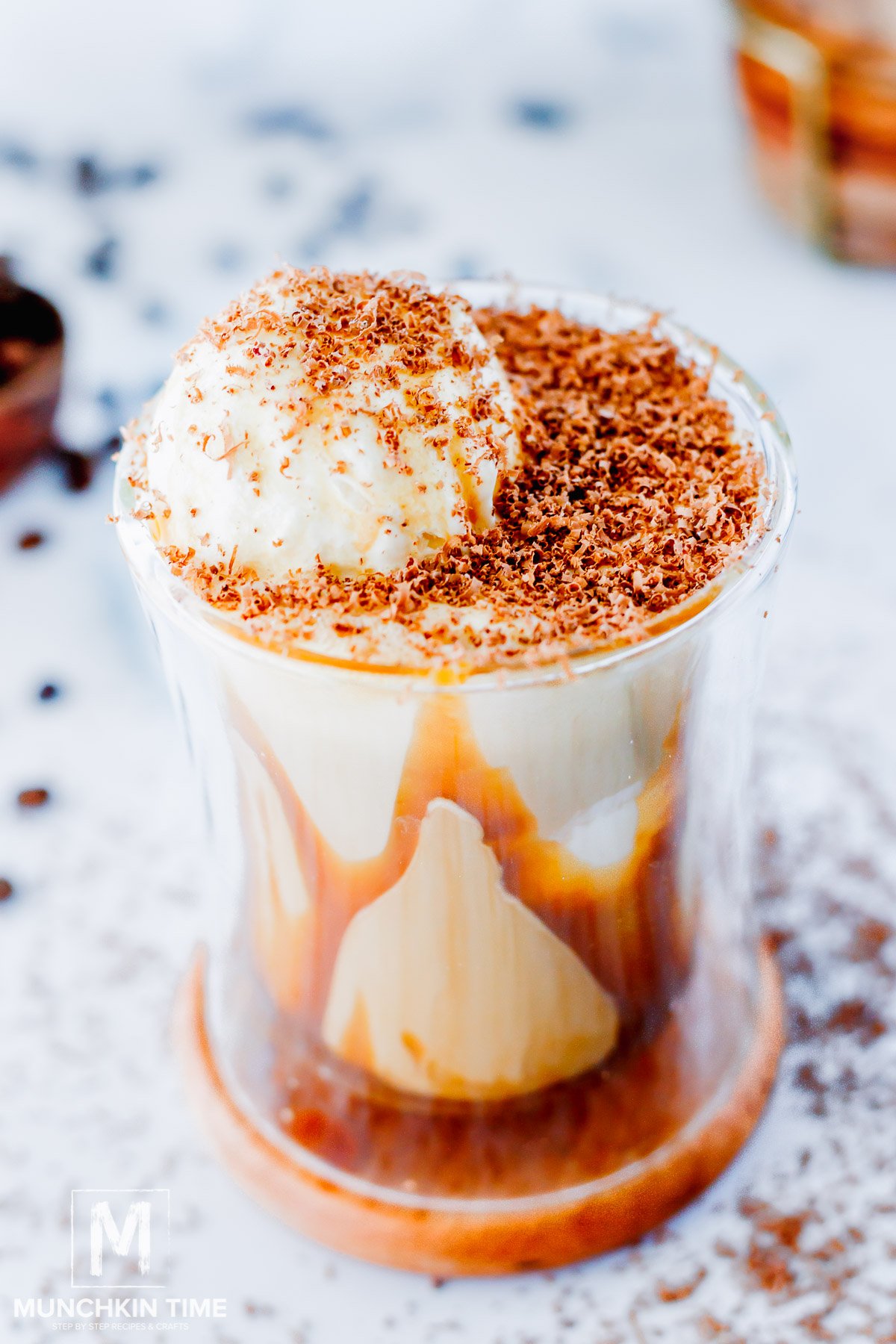 caramel Affogato coffee