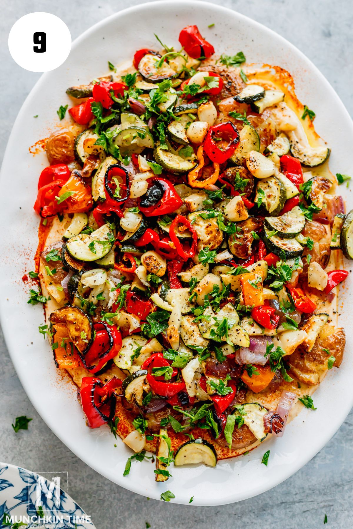 Mediterranean vegetable platter full of earthy, heavenly, and nourishing flavor!