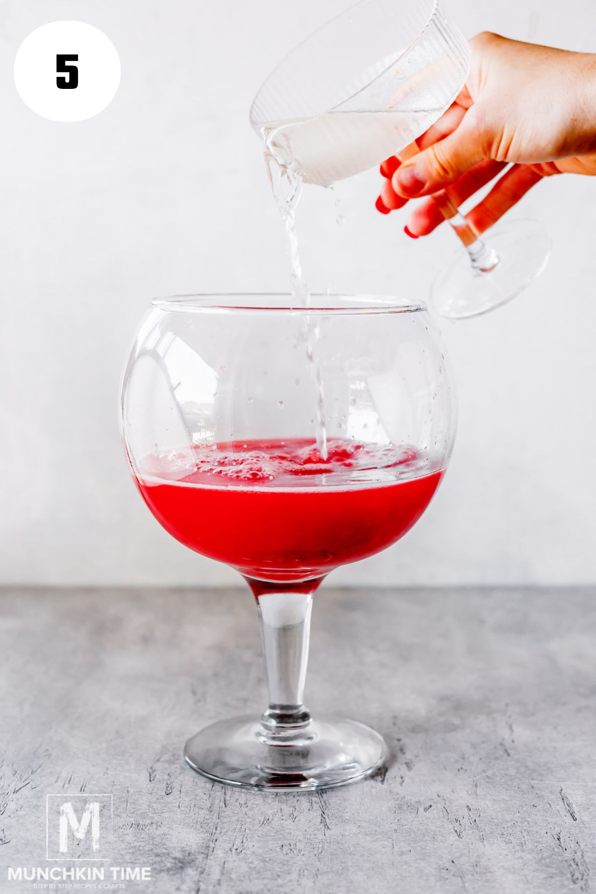 coconut water added into the watermelon juice.