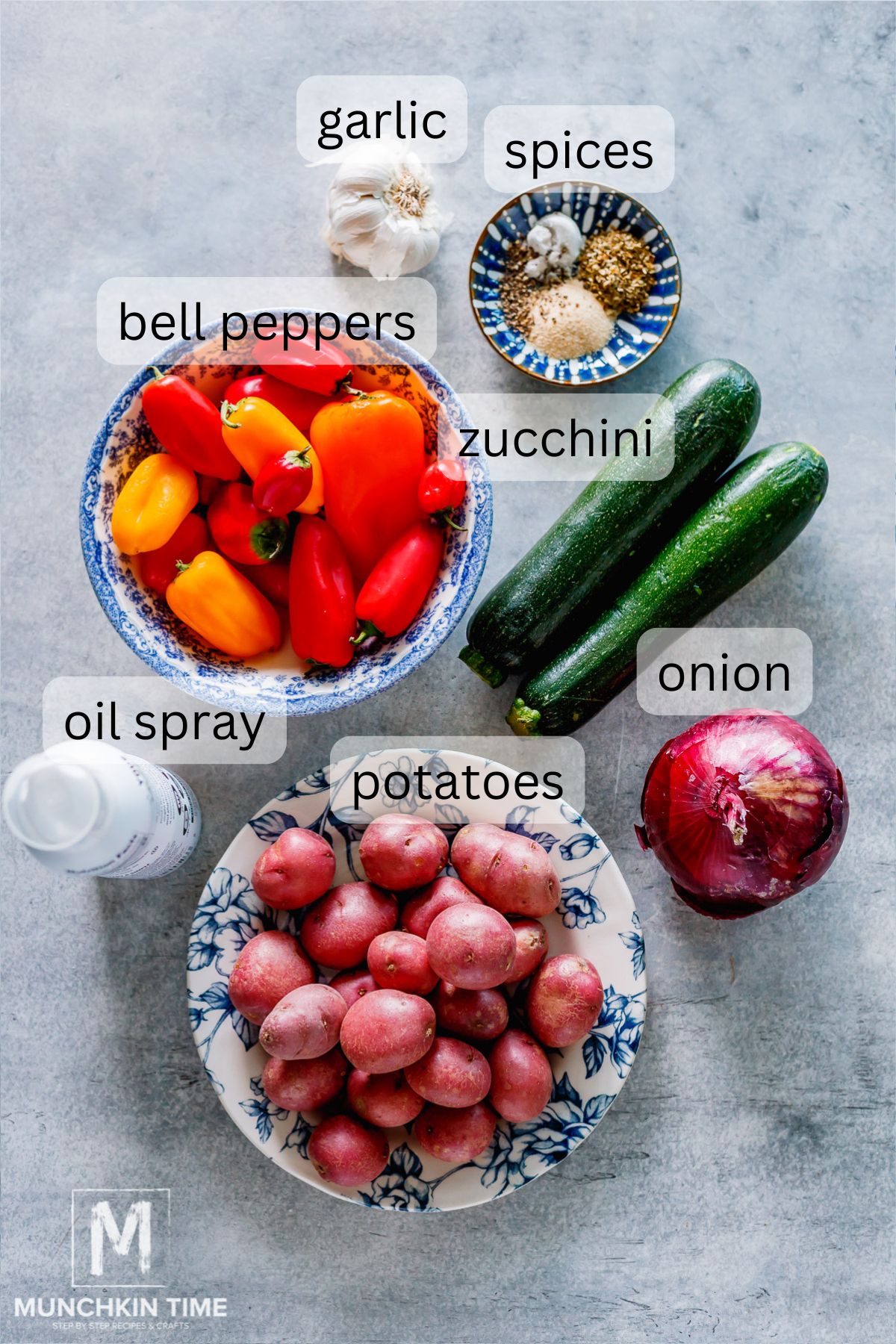 Ingredients for Easy Mediterranean Veggies