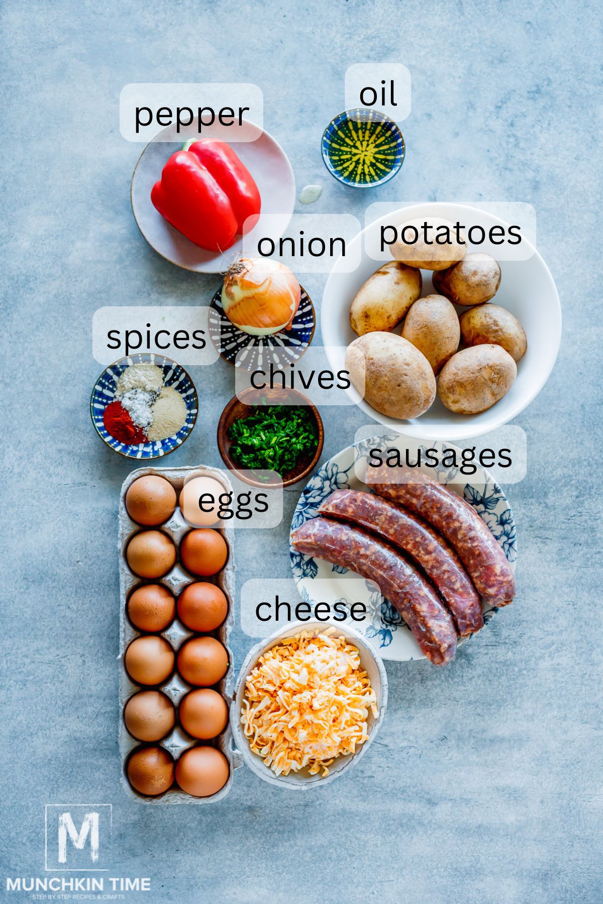 Ingredients for Breakfast Bowls