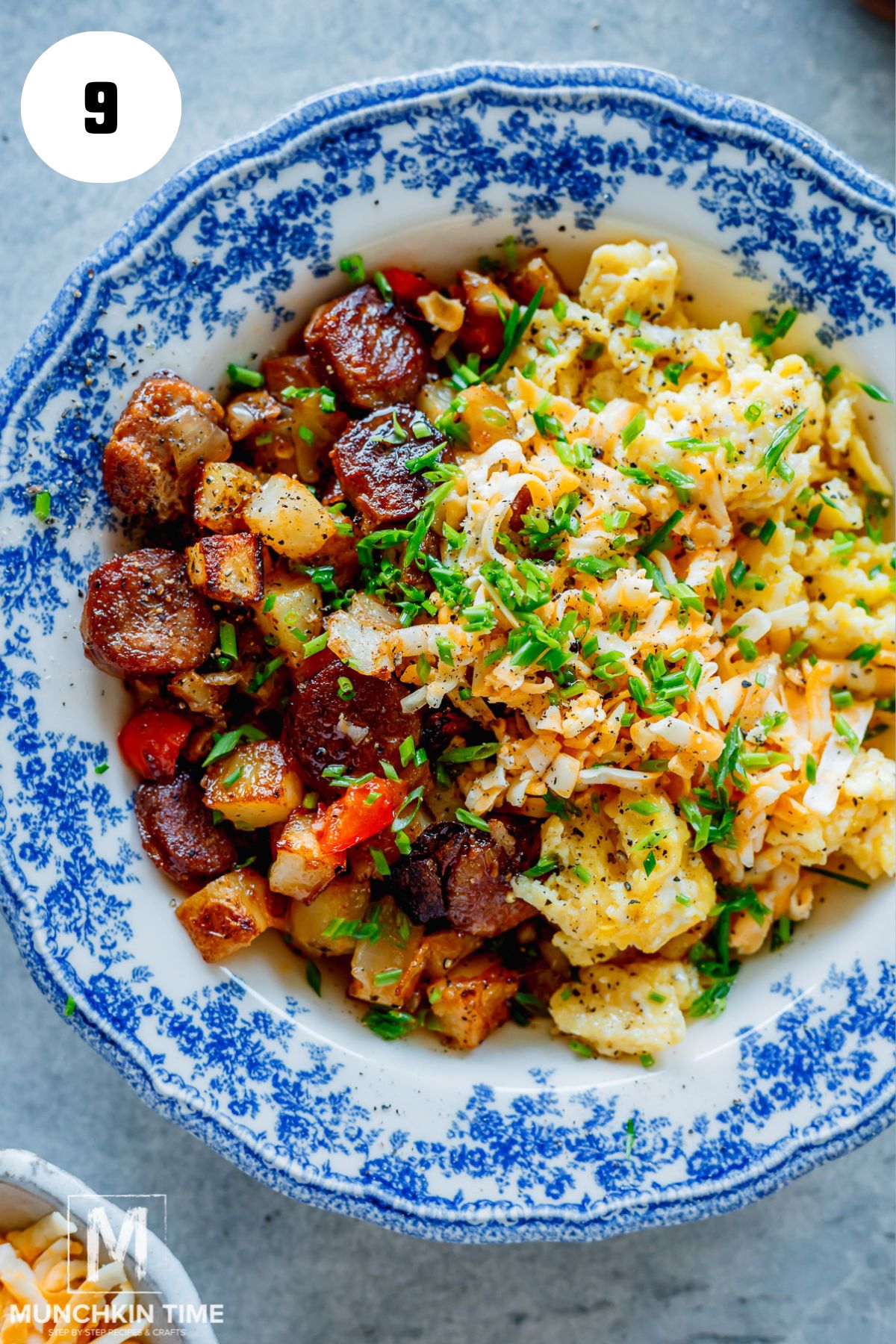 sausage and potato breakfast bowl