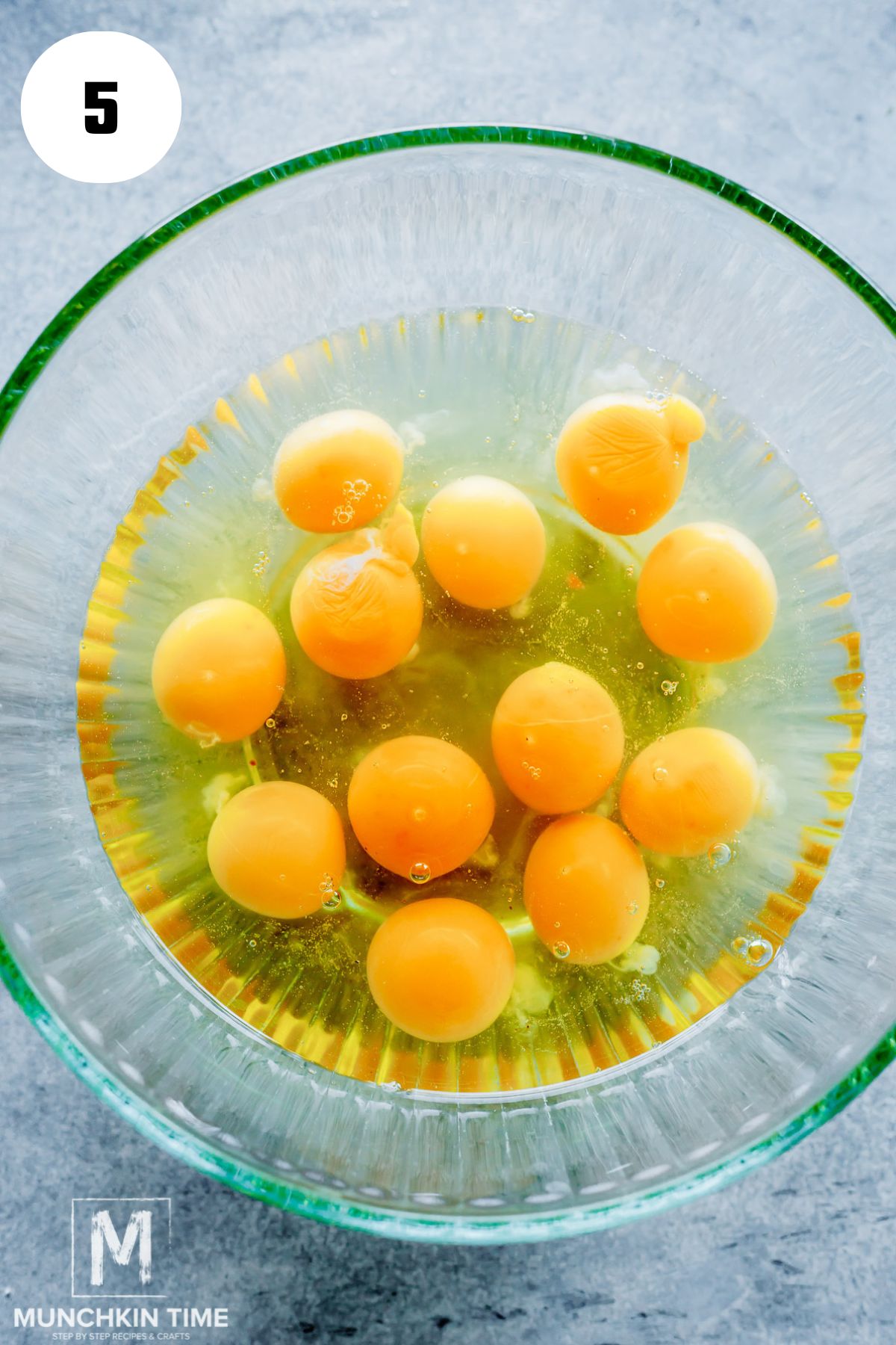 eggs in a bowl.