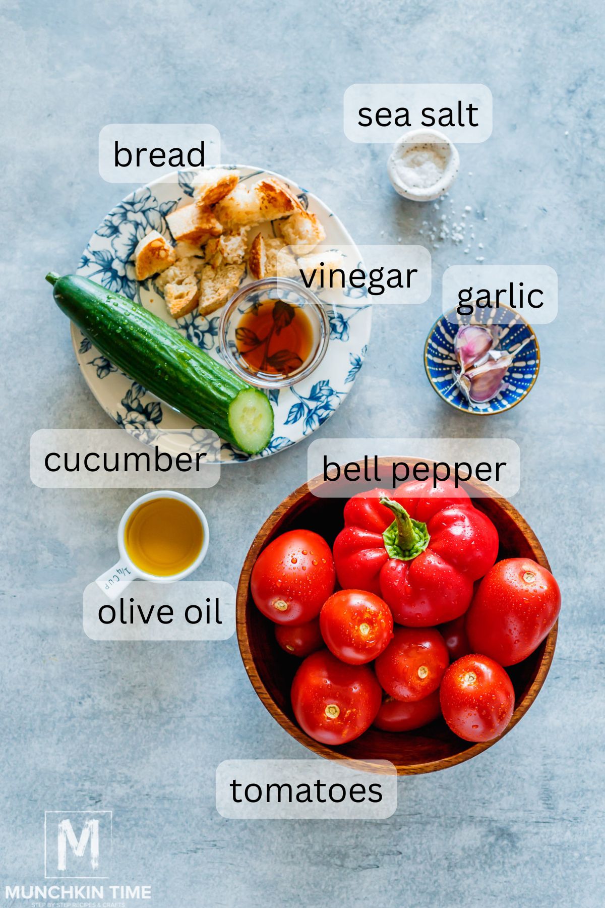 Ingredients for Cold Tomato Soup