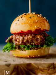 Ground Beef Slider with Homemade Sourdough Hamburger Bun