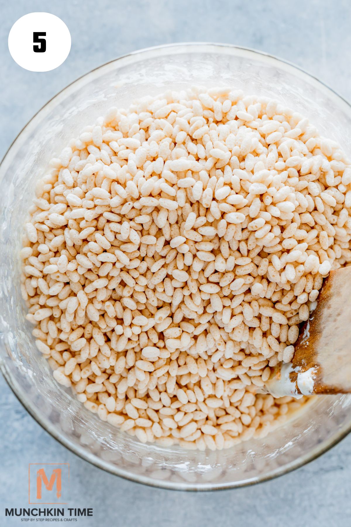 rice krispies added to the pot.