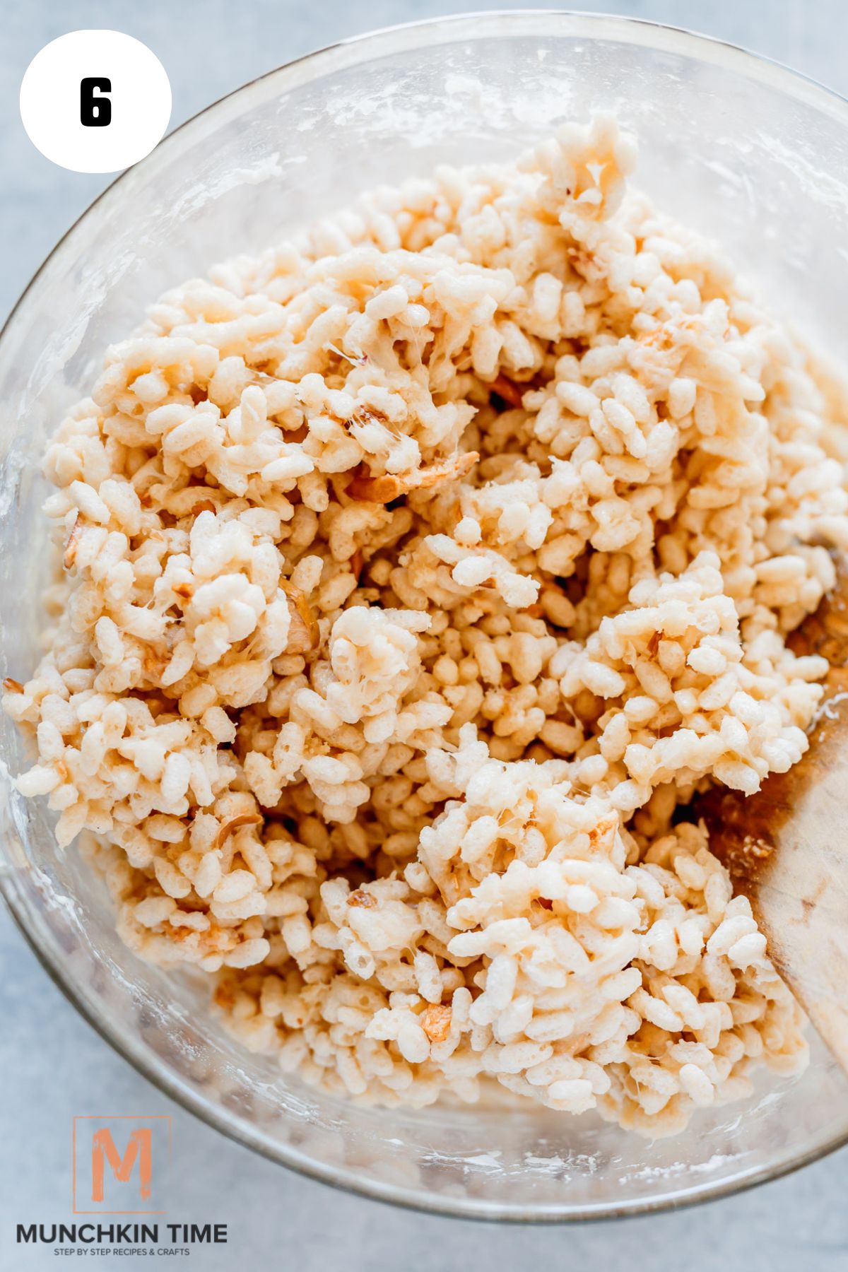 rice Krispies mixed with melted marshmallows.