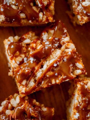 Salted Caramel Rice Krispie Treats