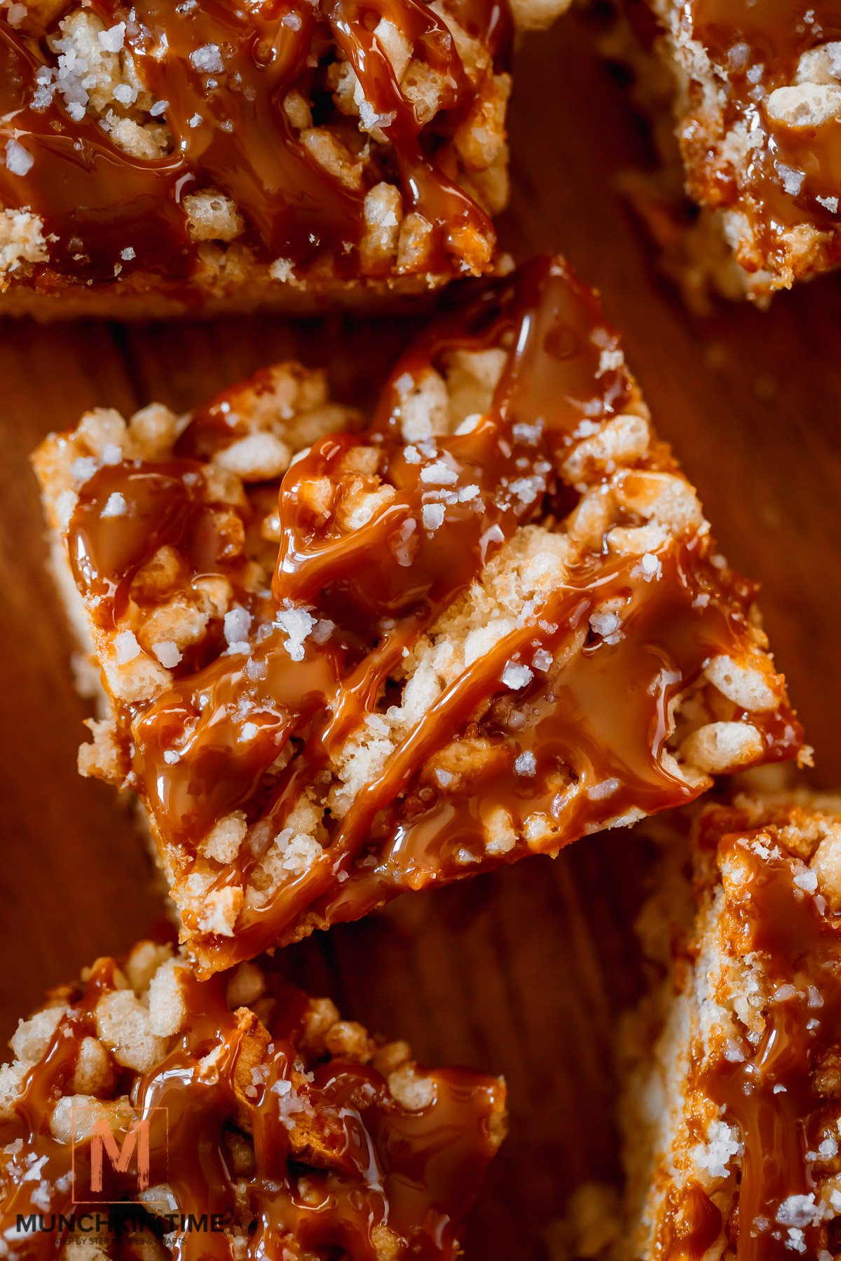 Salted Caramel Rice Krispie Treats