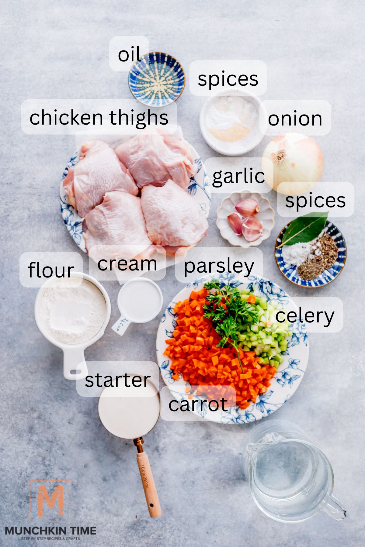 Ingredients for Chicken Stew