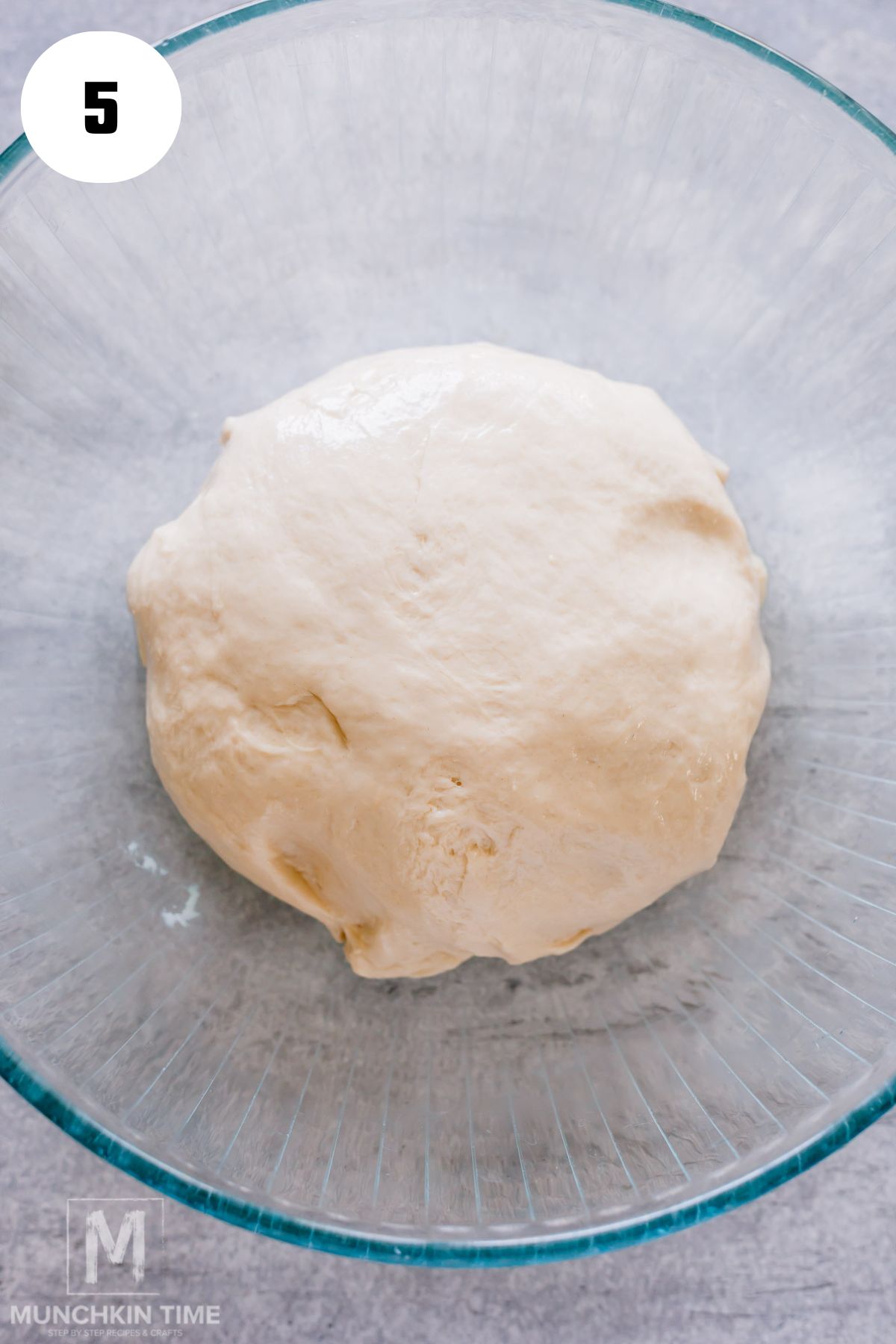 dough in a greased bowl.
