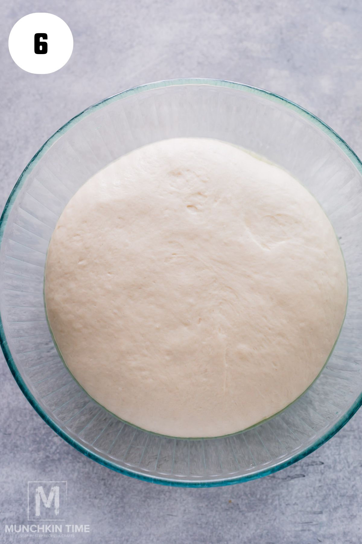 dough doubled in size.