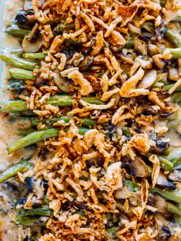 Best Green Bean Casserole Recipe with Creamed Mushrooms