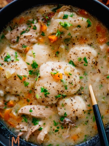Cozy One-Pot Chicken Stew with Fluffy Sourdough Dumplings