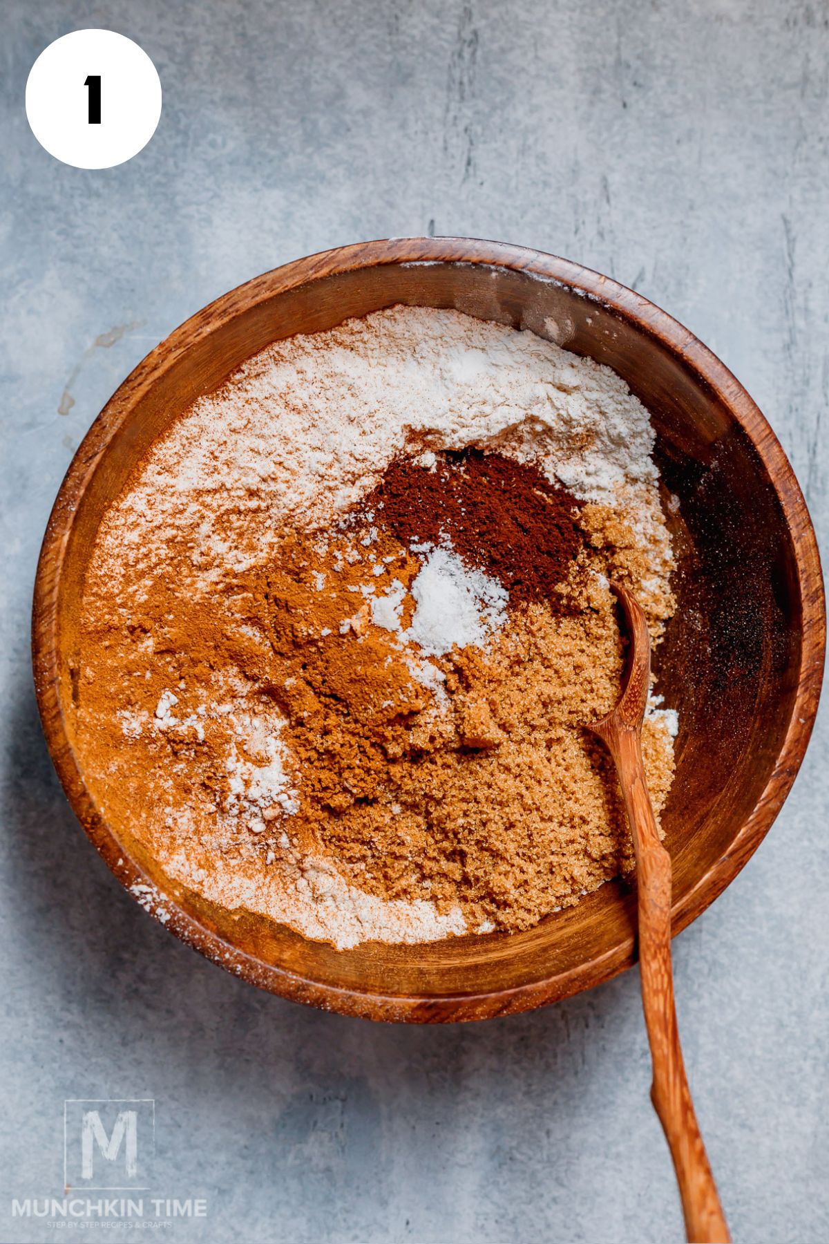 Streusel ingredients in a bowl.