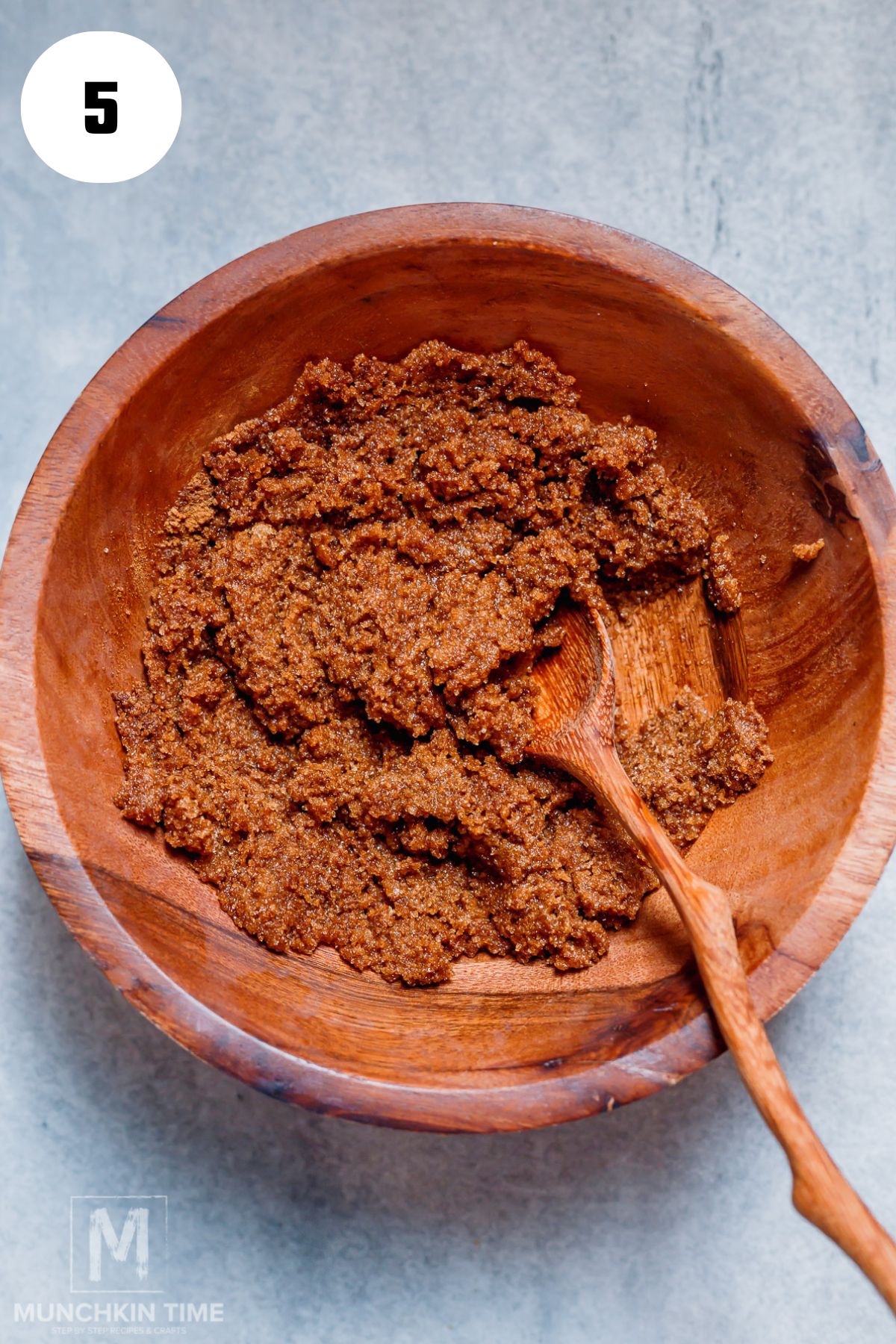 Cinnamon swirl ready in the bowl.