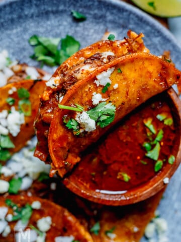 Instant Pot Birria Tacos – Crispy Quesabirria with Rich Consomé