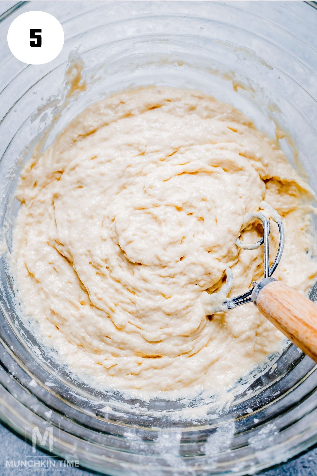 the Sourdough Waffles batter resting after being mixed.