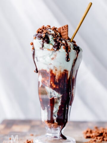 Copycat Costco Double Chocolate Mint Sundae