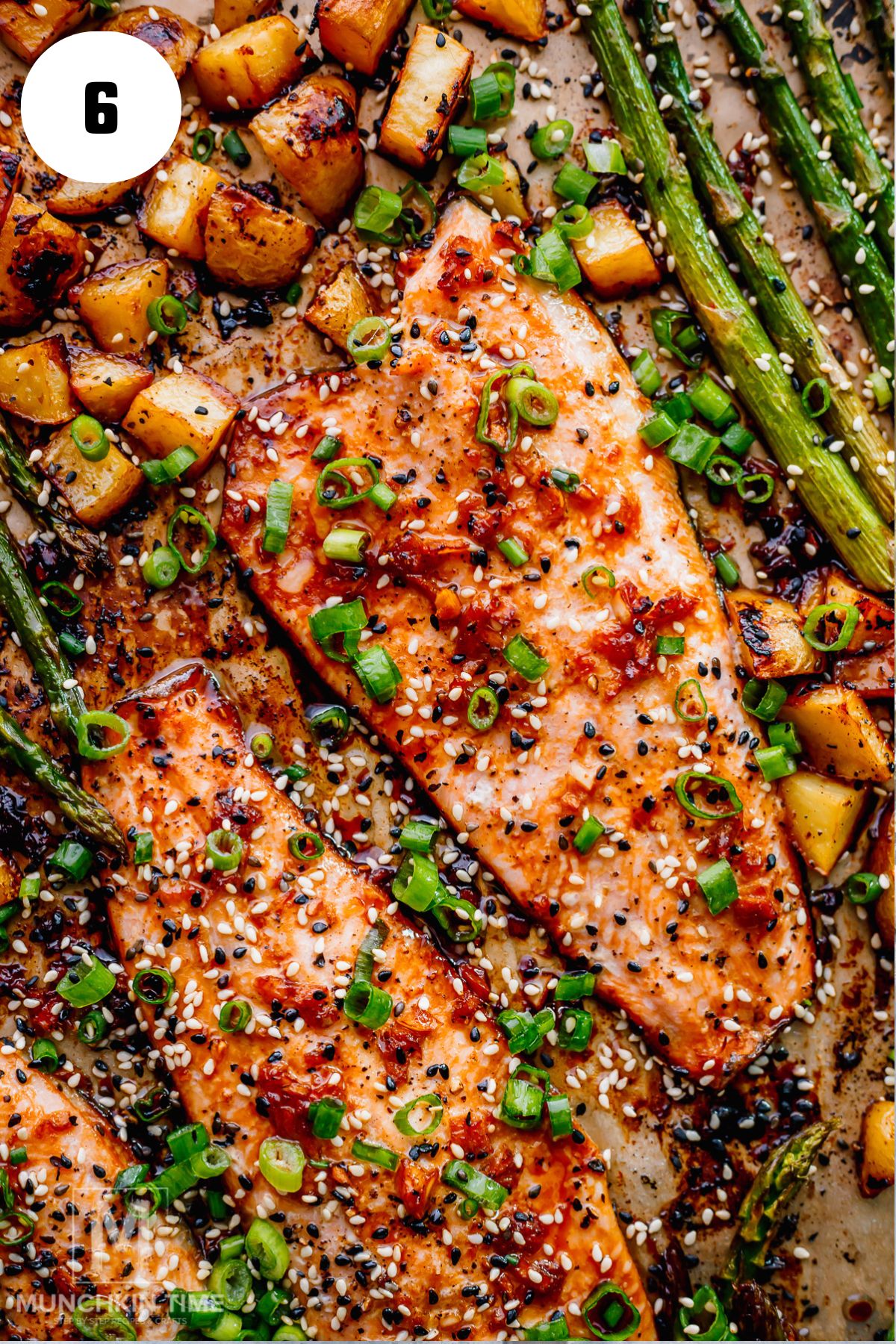 sheet pan trout with vegetables