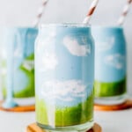 Blue Spirulina Smoothie with Spinach