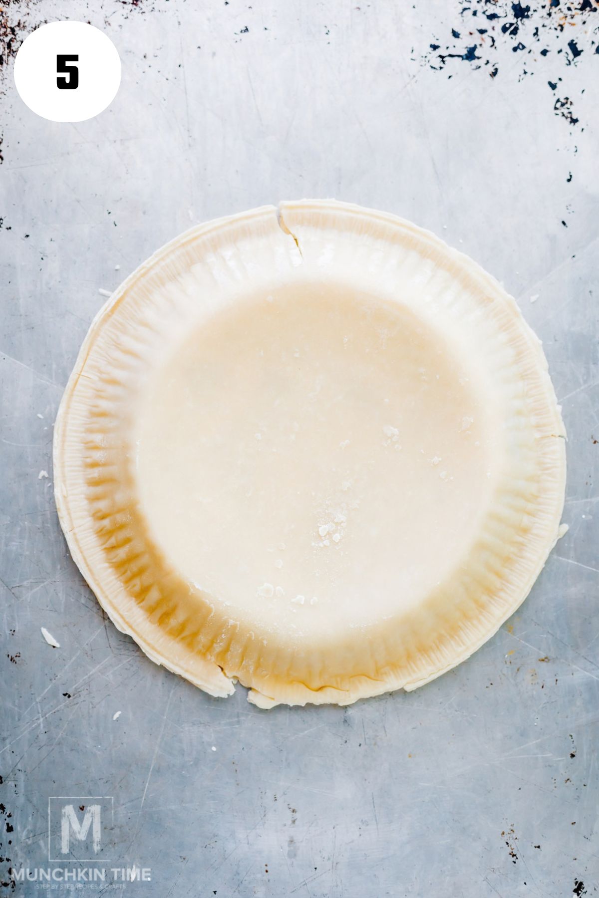 pie crust ready for rolling and cutting.